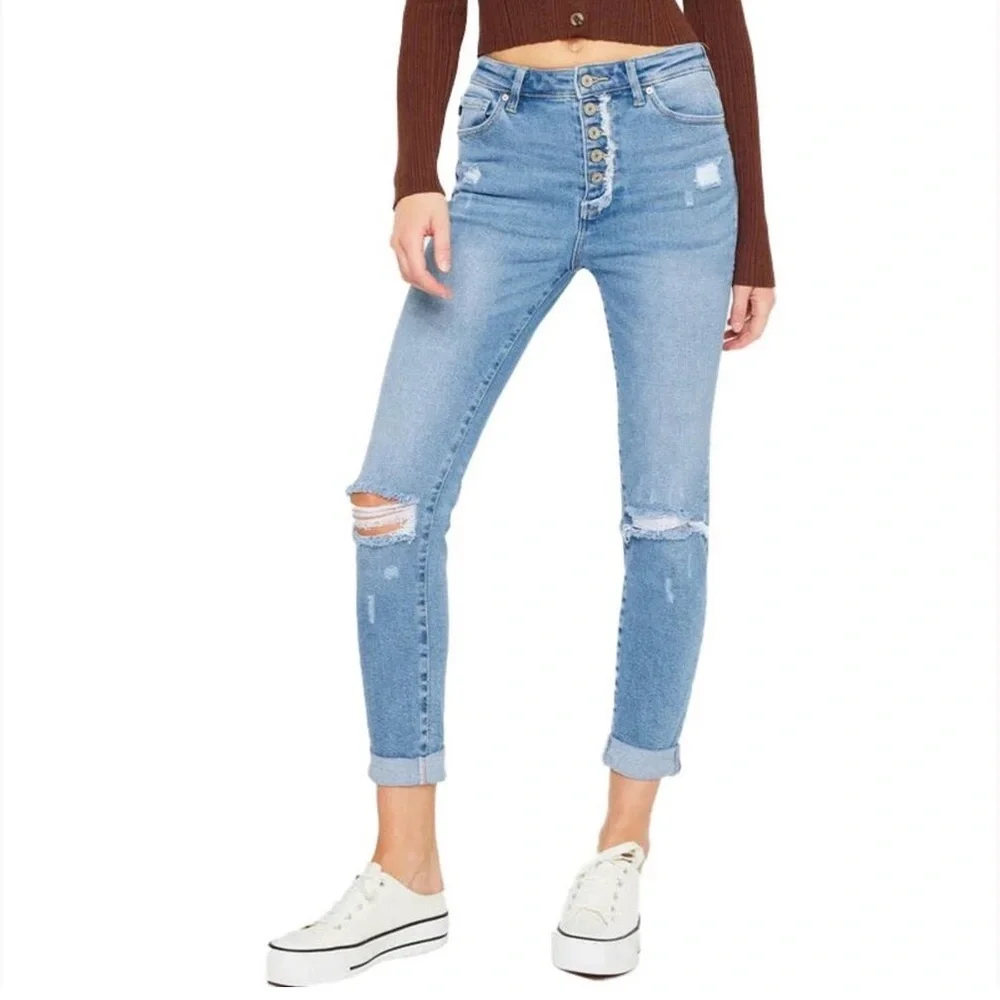 KanCan Tove Ultra High Rise Mom Jean
